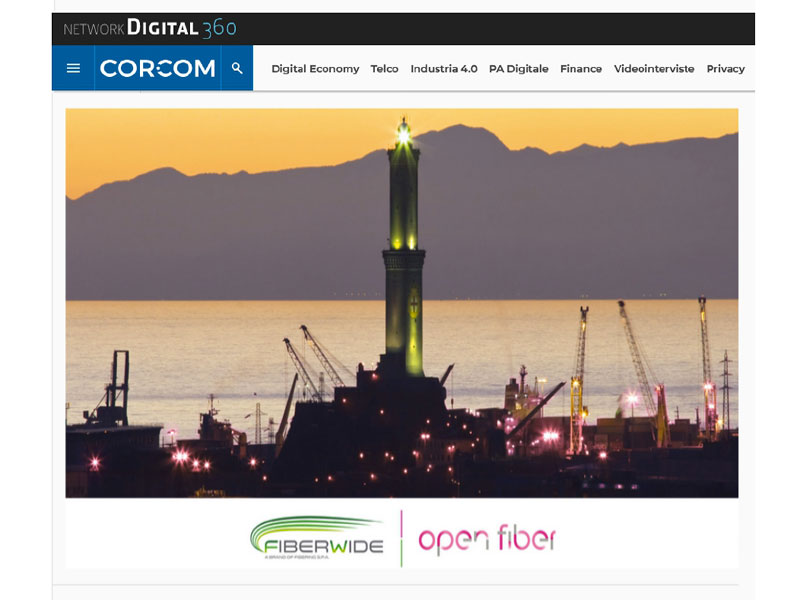 GENOVA METTE IL TURBO ALLA CONNETTIVITÀ, ASSE FIBERING-OPEN FIBER.