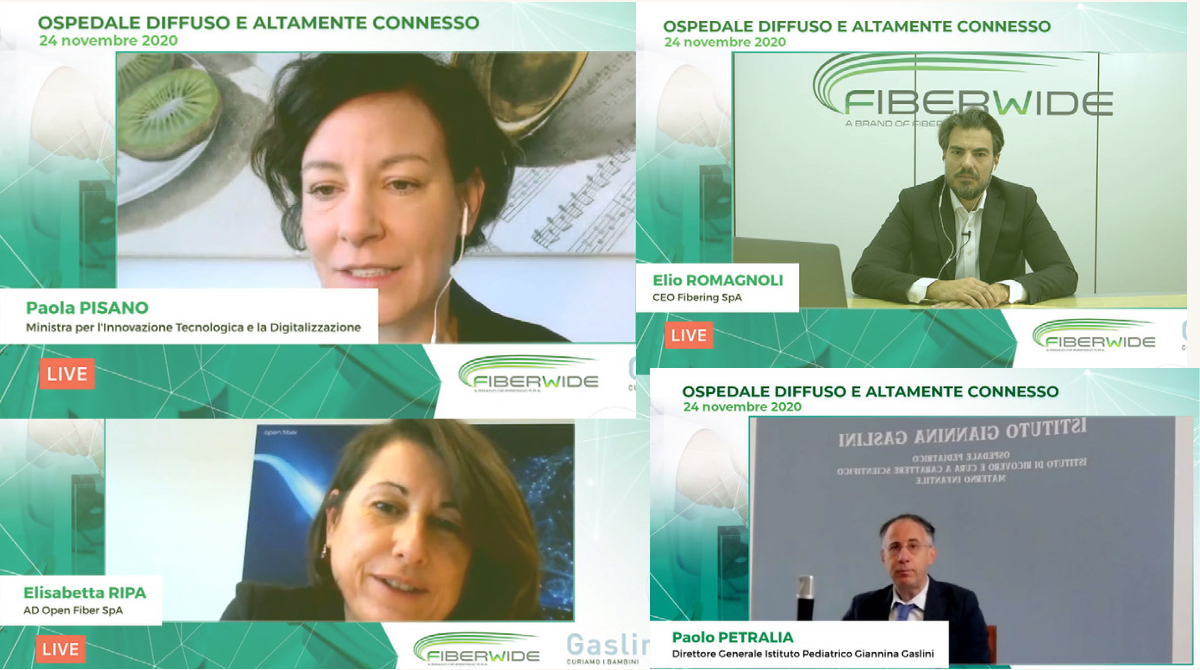 FIBERING E L’ISTITUTO GASLINI DI GENOVA HANNO PRESENTATO IL PROGETTO “OSPEDALE DIFFUSO E ALTAMENTE CONNESSO”.